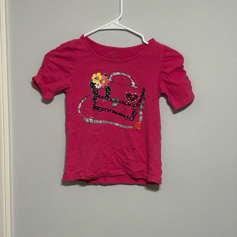 Kids Pink Graphic T-Shirt